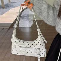 Japanese Polka Dot Transparent Ita Shoulder Bag Women Portable Large Capacity Underarm Bag Girls Fashi Crossbody Bags Ita Bag balta