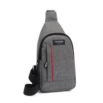 Waist Packs Outdoor Crossbody Shoulder Bags Canvas Sling Bag For Hiking Travel Cycling tamsiai pilka spalva