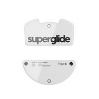 Superglide2 (Type C) Mouse Feet for Razer Viper V3 Pro [Tempered Glass Material, Rounded Edges, High Durability, Low Friction, Super Smooth] - White