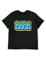 Goo Goo Gaga Logo T-Shirt Customs Design Your Own Essential T Shirt Boys Animal Print Fitted T Shirts For unisex S