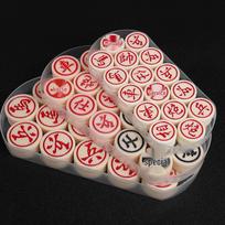 Melamine Chinese Chess Mahjong Set: Jade-Feel Acrylic, Solid Plastic Material, Boxed, Sizes 30# 35# 40# Chess Tutorial Book