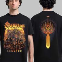 Sabaton Legends Reborn Pergalvoja Albumo Viršelį Su Kardu Dvišonė Marškinėliai S