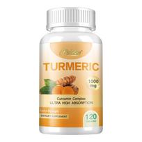 Pslalae Turmeric Dietary Supplement, 1000mg high content of turmeric, highly absorbable formula, suitable for both men and women. 120*1