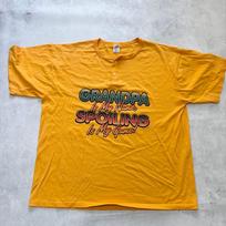 Vintage T Shirt Mens XXL Yellow Single Stitch Graphic Print 90s Funny XXXL