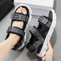 Men's Non-slip Velcro Sports Sandals - Soft Sole, Wear-resistant, Fashion Beach Shoes 42