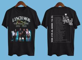 Lynch Mob the final ride 2026-2026 Tour Date Black All Size T-Shirt XXXL