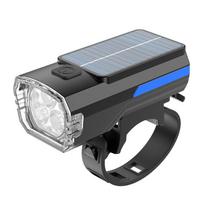 Solar Charging Road Bike Headlight with Wide-Angle Beam for Enhanced Safety