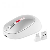 Bluetooth Wireless Mouse, 3-Mode Connection, Silent Design, Type-CUSB-A Receiver, 5 Buttons, LED Battery Level Indicator, Optical, Lightweight,