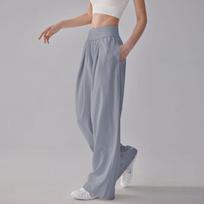 Women's High Waist Wide Leg Draping Yoga Pants - Spring/Summer Casual Breathable Long Pants