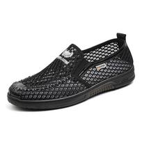 Summer Sale: Ultra-Light Breathable Wide-Toe Men's Mesh Driving Sandals Size 38 juoda