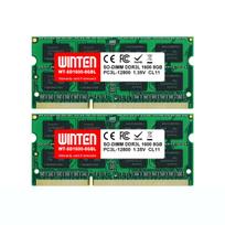 WINTEN Notebook PC Memory DDR3-1600 16GB (8GB x 2) Low Voltage 204Pin CL11 1.35V 1.5V SODIMM SDRAM Internal Memory Expansion Memory [5-Year Warranty