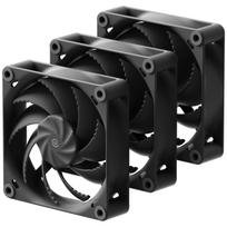 HAVN H12 120mm Black 3-Pack Premium Performance Fans, 3cm Thick, Corrugated Fan Blades, Loopin™ Cable System, Daisy-Chain Connectivity, Non-RGB