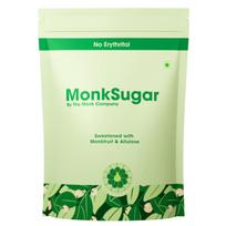 TMC MonkSugar Monk Fruit Sweetener with Allulose, No Erythritol | 1:1 Sugar Substitute | Zero Calorie Natural Sweetener | No Aftertaste | Keto & Di