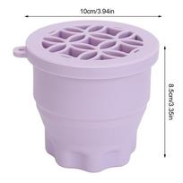 Silicone Scrubber Makeup Brush Cleaner Cup Cosmetic Brush Drying Rack  Sponge and puff cleaning