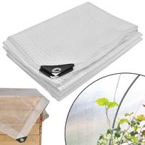 Kotarbau® Tarpaulin Protective Covering Strong Thick Universal Reinforced Reinforced Waterproof Transparent Clear Greenhouse 120 G/M2 3X5 M