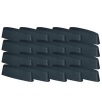 Drenažo dangtelis PVC langams, antracito spalvos, 45 mm, 20 vnt. rinkinys