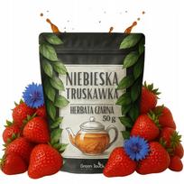 Herbata Czarna Niebieska Truskawka 50 G Bławatek Truskawka Liofilizowana