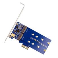 Dual SATA NGFF Key B+M SSD to PCI-Express PCIE 1x Motherboard Desktop Adapter Converter SSD Card JMB582 2280
