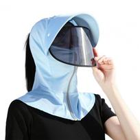 Face Cover Female Sunshade Hat Ice Silk Summer UV Protection Cap Breathable Women Sun Hat  Cycling