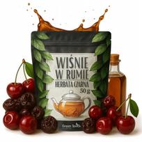 Herbata Czarna Wiśnie W Rumie 50 G Wiśniowo Rumowa Z Wiśnią Kandyzowaną