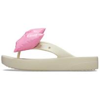 Crocs Classic Platform Bow Flip Flops 'Beige Pink' Women's 210182-2Y2 39-40