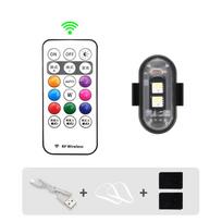 Bicycle RGB Led Lights Bike Light LED Flash Position Wireless Light Aircraft Airplane Helicopter Warning Lights Accessories