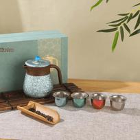 Xinke Pure Titanium Insulated Teapot Gift Set