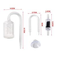 Aquarium CO2 Diffuser Glass Tank U-shape Glass Aquarium Co2 Bubble Atomizer Reactor Solenoid Regulator Moss CO2 Atomizer