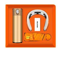 Thermos Cup, Neck Massager & Umbrella Gift Set