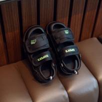 Kids' 2026 Korean-Style Summer Sandals: Soft Sole, Velcro, Open & Closed Toe Beach Shoes Size 25