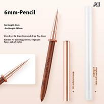 Sandalwood Nail Art Brushes Pen Rack Design Painting Nail Design Pen Detail Brush Drawing Tool Manicure Pen