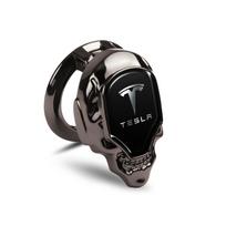 1pc Car One-Key Start Ignition Engine Push Switch Button Protective Cover Sticker For Tesla Model Y S 3 X Auto Valve Accessories For Tesla