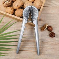 Multi Functional Household Nutcracker Shelling Tool for Hazelnuts Chestnuts Silvery Metal Walnut Clip