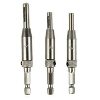 3pcs Self Centering Hinge Drill Bits Set Door Cabinet For Pilot Holes HSS Hex Groove Door Window Cabinet Woodworking Hole Punch