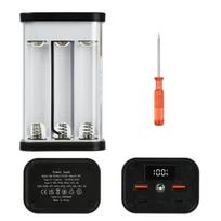 22.5W Fast Charging Power Bank Case No-Solder 6/12-Cell 18650 Battery Holder PD Power Supply Battery Energy Storage Box Kit