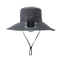 New Wide Brim Solar Fan Hat Sun Protection UPF50+ Sunshade Cap Breathable Summer Fishing Beach Hat for Outdoor Fishing