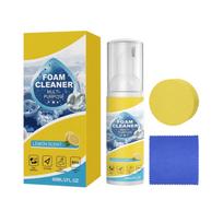 Multi Purpose Foam Cleaner 60ml Car Interior Upholstery Fabric Leather Dashboard Cleaning Foam with Applicator Sponge and Microfiber Cloth One Size
