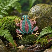 Stylish Rhinestone Frog Brooches for Women Unisex Animal Pins Friend Event Party New Gifts Jewelry Decoration Accessories