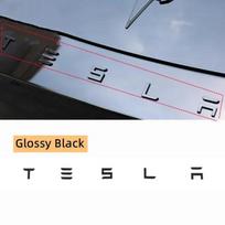 1 vnt. 3D ABS logotipas Tesla emblema raidės Automobilio bagažinės ženklelis Galinės raidės etiketė Galvanizuota MODELIUI 3 MODEL S X Modifikuoti priedai