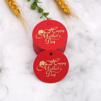 100pcs Round Shaped Cards Mother Day Tags Hanging Decoration DIY Crafts Cake Decor Tag White Red Paper Gift Labels 1600*900*700MM