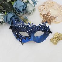 Rhinestone Decorated Party Mask Hollow Lace Half Face Half-Face Mask Plastic Costume Props Rhinestone Mask Masquerade Party
