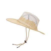 Wide Brim Western Cowboy Hats Fishing Cowgirl Visor Cap Vintage Sunscreen Bucket Hat  Outdoor Style 4
