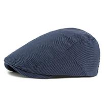 Adjustable Corduroy Beret Hat Solid Color Women's Flat Hat Retro Ivy Cap  Unisex
