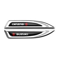 2 vnt. 3D metaliniai automobilio šoninės sparno, galinės bagažinės emblemos lipdukai Suzuki Swift SX4 Samurai Baleno Vitara Jimny Sierra Alto