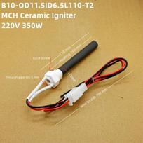 220V350W wood pellet furnace igniter, heating furnace ignition rod, high temperature resistance, long service life, fast ignitio B10 L110mm T220V350W