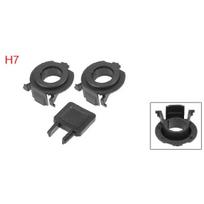 UXCELL 1 Set Car H7 LED Headlight Adapter Bases with Key Replace for Fiat 500 2010 2011 2012