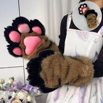 Furry Fursuit Cats Paw Furry Kig Cosplay Kigurumi Animal Cat Rabbit Doll Beast Costume Role Play Props Accessories Unisex One Size
