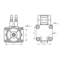 Peristaltic Pump Water Pump DC12V DC24V 500ml/min High Flowrate Water Pump for Aquarium Lab Analytical 12V