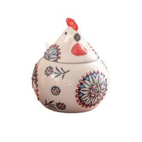 Chicken Shape Rooster Ceramic Spice Jars Creative Spice Organizer Jars  Kitchen Spice Tools