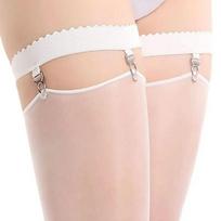 1Pair New Elastic Garter Belt Ring Thigh High 3 Clips Leg Garter Belt Cosplay Costume Anti Slip Stocking Suspenders Women M balta